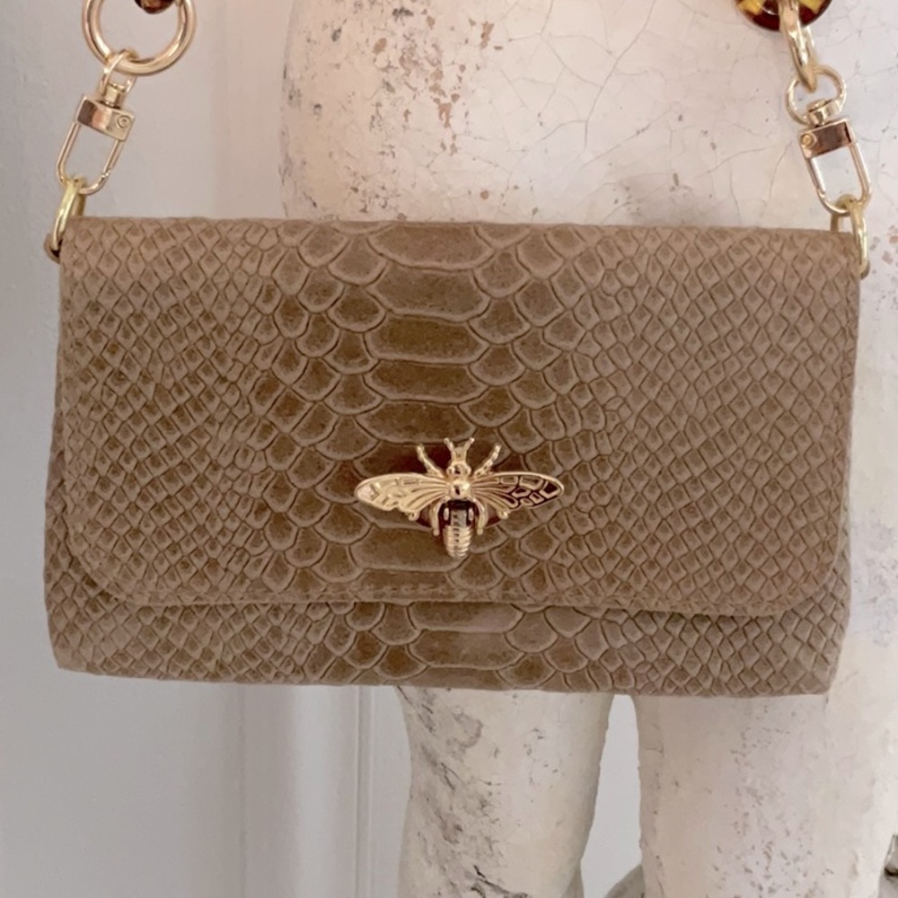 Genuine leather, bumblebee bag